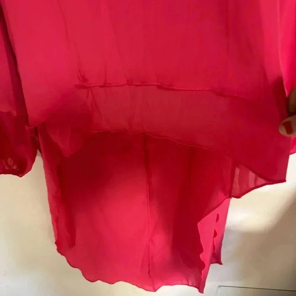 PRETTYGARDEN High Low Asymmetrical Irregular Hem Top
Blouse Shirt Dress Pink - Picture 4 of 4